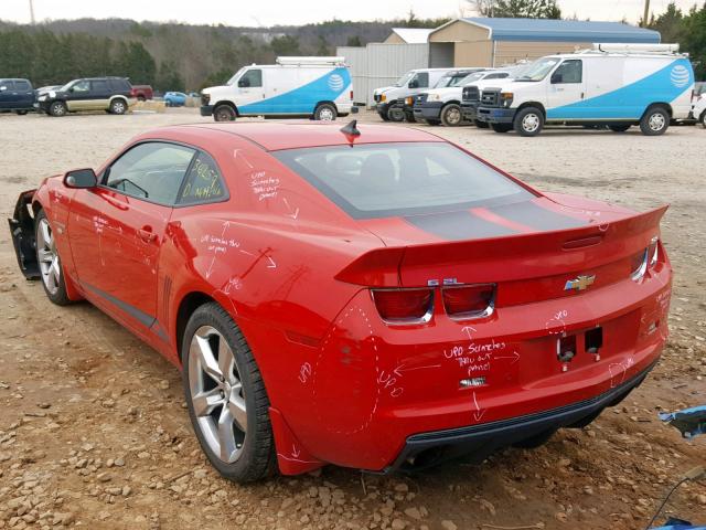 2G1FK1EJ1D9173803 - 2013 CHEVROLET CAMARO 2SS RED photo 3