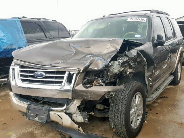 1FMEU64E58UA21333 - 2008 FORD EXPLORER E BROWN photo 2