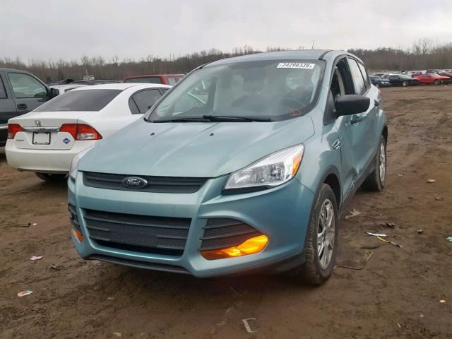 1FMCU0F77DUA33500 - 2013 FORD ESCAPE S TEAL photo 2