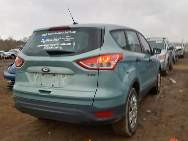 1FMCU0F77DUA33500 - 2013 FORD ESCAPE S TEAL photo 4