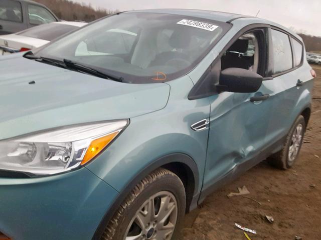 1FMCU0F77DUA33500 - 2013 FORD ESCAPE S TEAL photo 9