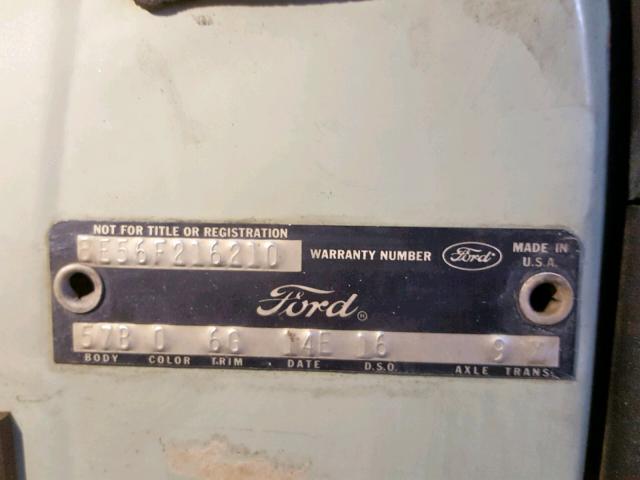 8E56F216210 - 1968 FORD GALAXIE GREEN photo 10