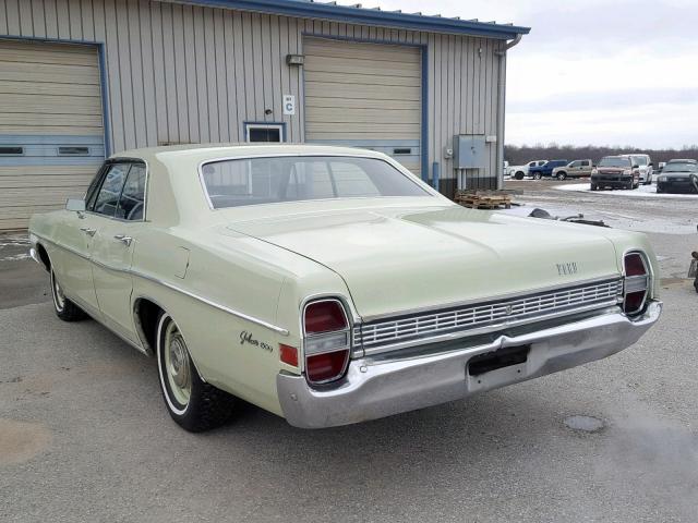 8E56F216210 - 1968 FORD GALAXIE GREEN photo 3