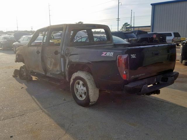 1GCDT136268321806 - 2006 CHEVROLET COLORADO BLACK photo 3