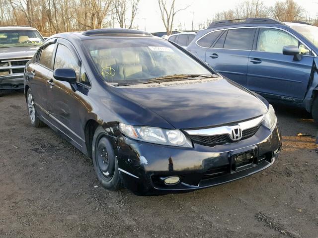 2HGFA16969H506736 - 2009 HONDA CIVIC EXL BLACK photo 1