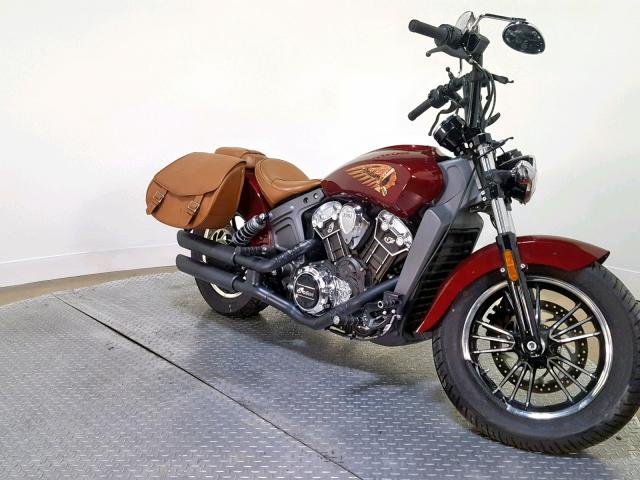 56KMSA000H3122072 - 2017 INDIAN MOTORCYCLE CO. SCOUT ABS BURGUNDY photo 2