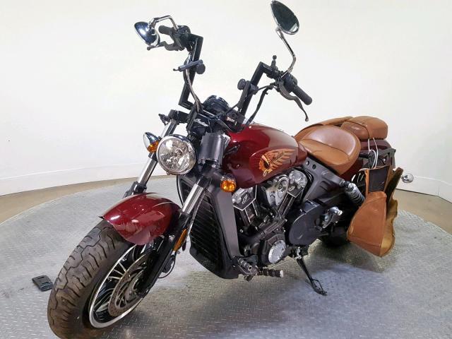 56KMSA000H3122072 - 2017 INDIAN MOTORCYCLE CO. SCOUT ABS BURGUNDY photo 4