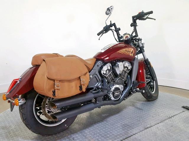 56KMSA000H3122072 - 2017 INDIAN MOTORCYCLE CO. SCOUT ABS BURGUNDY photo 8