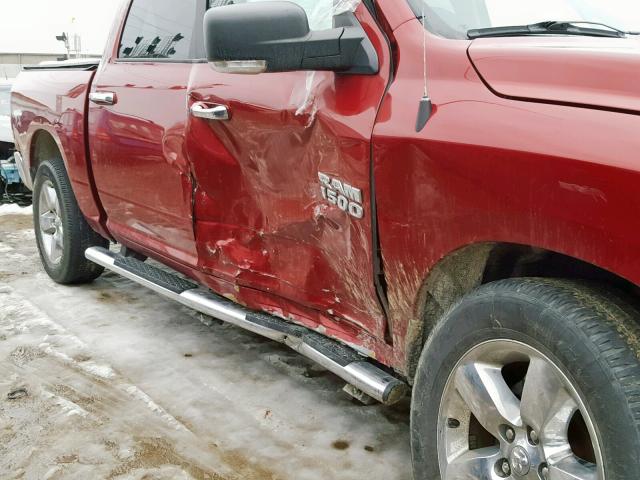 1C6RR7LG1FS741132 - 2015 RAM 1500 SLT MAROON photo 9