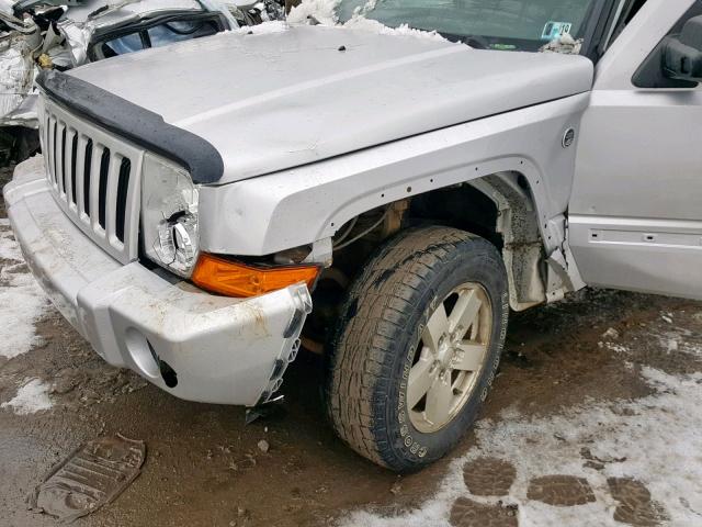 1J8HG48N26C189157 - 2006 JEEP COMMANDER Gümüş foto 9