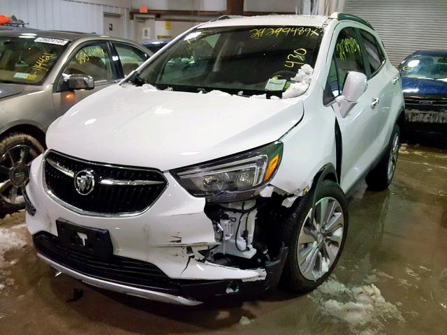 KL4CJASB0KB733682 - 2019 BUICK ENCORE PRE WHITE photo 2