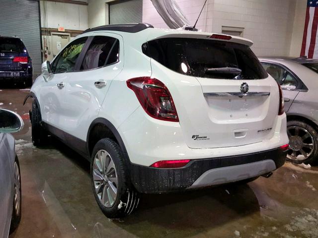 KL4CJASB0KB733682 - 2019 BUICK ENCORE PRE WHITE photo 3