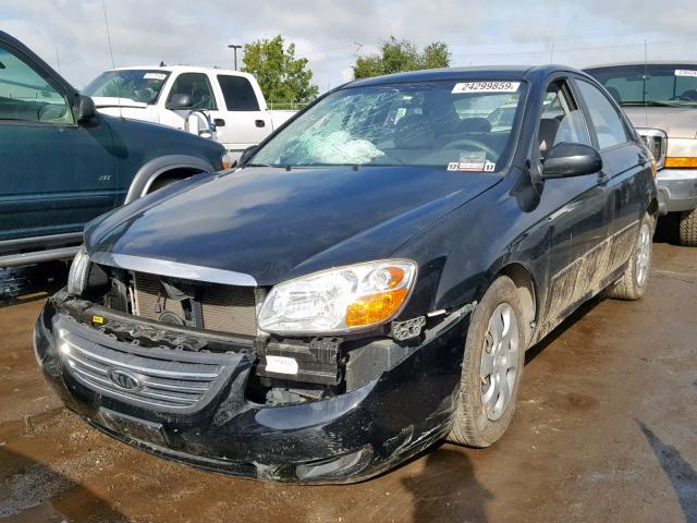 KNAFE122085581608 - 2008 KIA SPECTRA EX BLACK photo 2