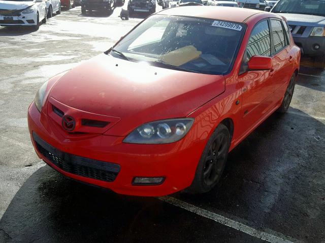 JM1BK143X71646342 - 2007 MAZDA 3 HATCHBAC RED photo 2