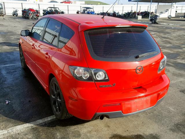 JM1BK143X71646342 - 2007 MAZDA 3 HATCHBAC RED photo 3