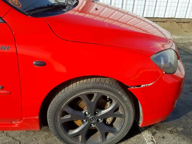 JM1BK143X71646342 - 2007 MAZDA 3 HATCHBAC RED photo 9