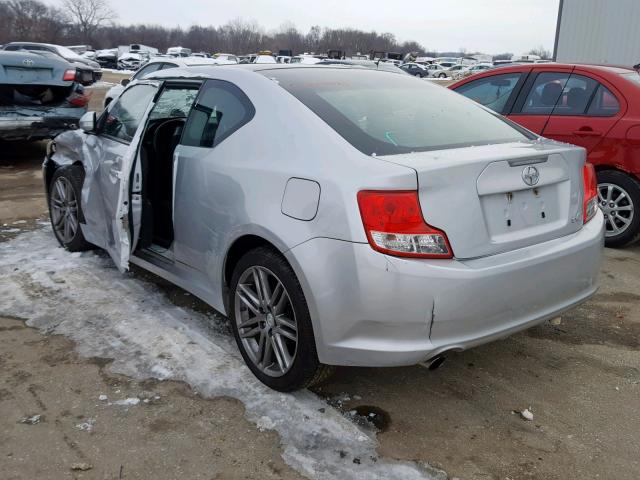 JTKJF5C73B3015885 - 2011 TOYOTA SCION TC ვერცხლისფერი ფოტო 3
