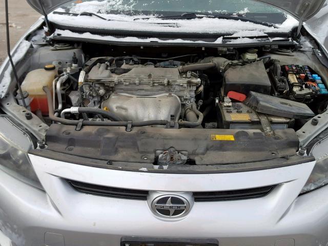 JTKJF5C73B3015885 - 2011 TOYOTA SCION TC ვერცხლისფერი ფოტო 7