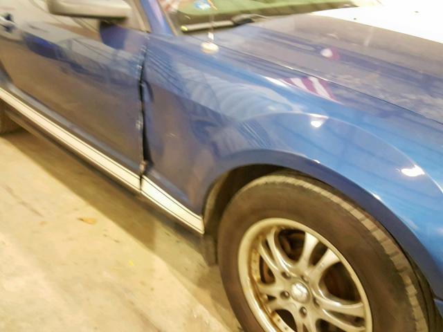 1ZVFT80N275232685 - 2007 FORD MUSTANG BLUE photo 9