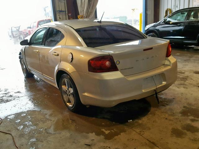 1B3BD4FB1BN556175 - 2011 DODGE AVENGER EX SILVER photo 3