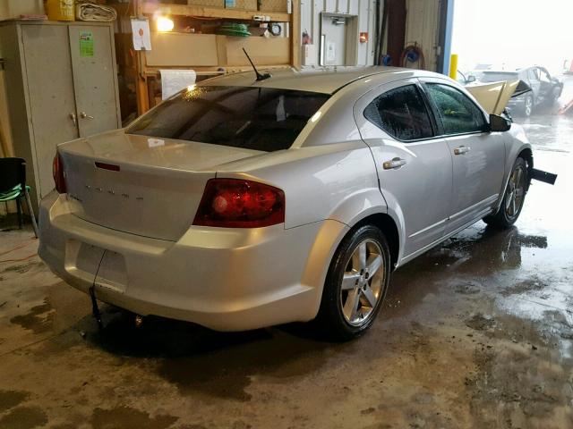 1B3BD4FB1BN556175 - 2011 DODGE AVENGER EX SILVER photo 4