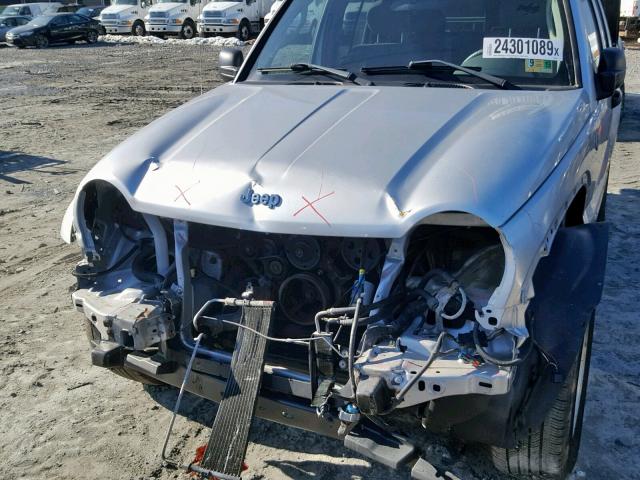 1J4GL58K57W692847 - 2007 JEEP LIBERTY LI SILVER photo 9