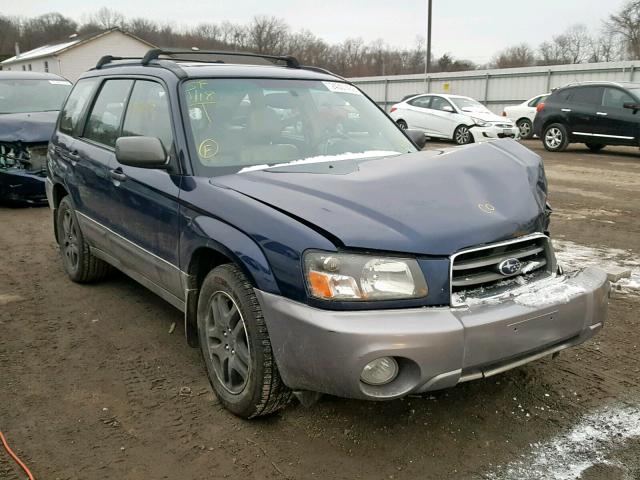 JF1SG67695H713009 - 2005 SUBARU FORESTER 2 BLUE photo 1