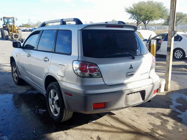 JA4LX41G43U085962 - 2003 MITSUBISHI OUTLANDER SILVER photo 3