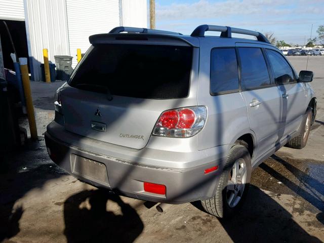 JA4LX41G43U085962 - 2003 MITSUBISHI OUTLANDER SILVER photo 4