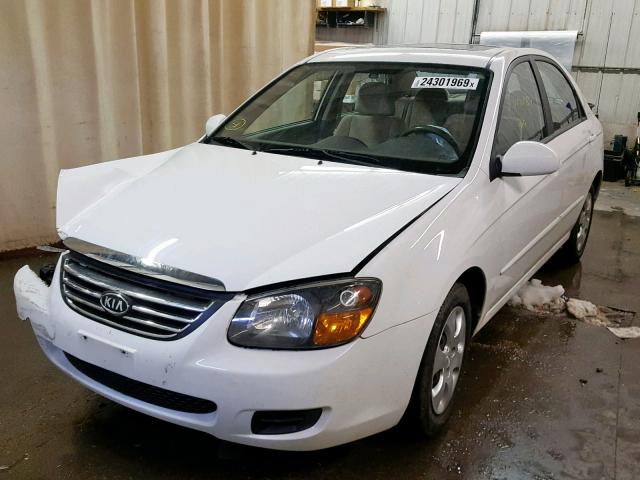 KNAFE221995612773 - 2009 KIA SPECTRA EX WHITE photo 2