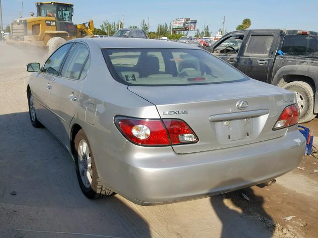 JTHBA30G940008722 - 2004 LEXUS ES 330 SILVER photo 3