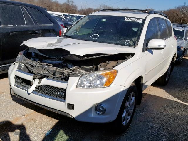 JTMYK4DV1A5026623 - 2010 TOYOTA RAV4 LIMIT WHITE photo 2