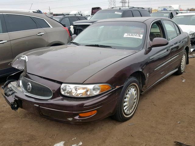 1G4HP54K41U161576 - 2001 BUICK LESABRE CU MAROON photo 2