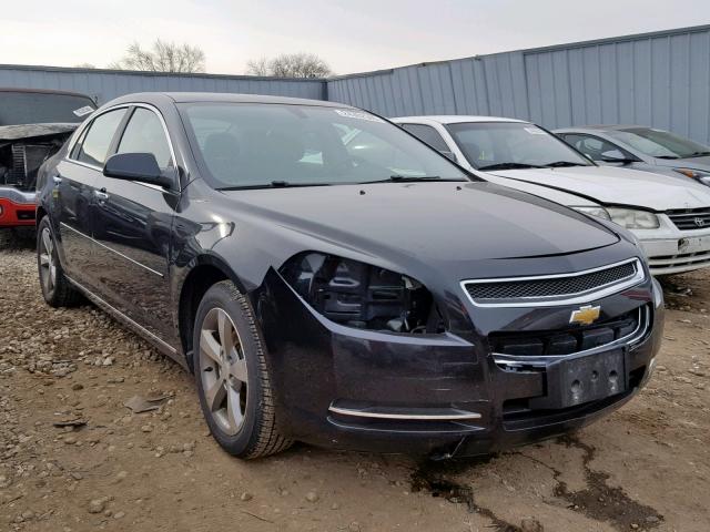1G1ZC5E01CF329255 - 2012 CHEVROLET MALIBU 1LT BLACK photo 1