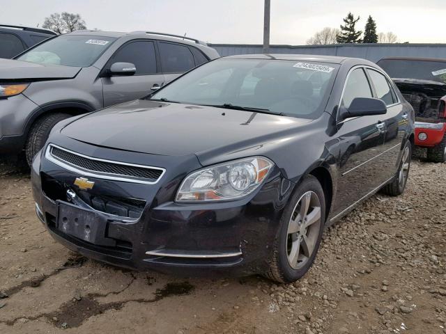 1G1ZC5E01CF329255 - 2012 CHEVROLET MALIBU 1LT BLACK photo 2