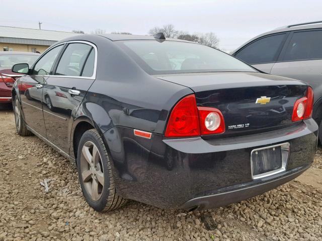 1G1ZC5E01CF329255 - 2012 CHEVROLET MALIBU 1LT BLACK photo 3