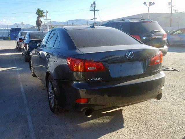 JTHBK262885073783 - 2008 LEXUS IS 250 GRAY photo 3