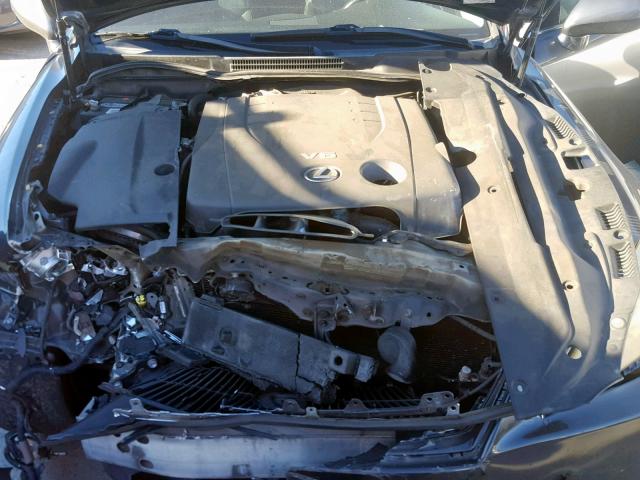 JTHBK262885073783 - 2008 LEXUS IS 250 GRAY photo 7