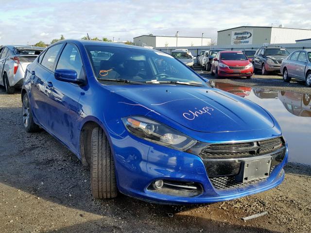 1C3CDFBB0ED685382 - 2014 DODGE DART SXT BLUE photo 1