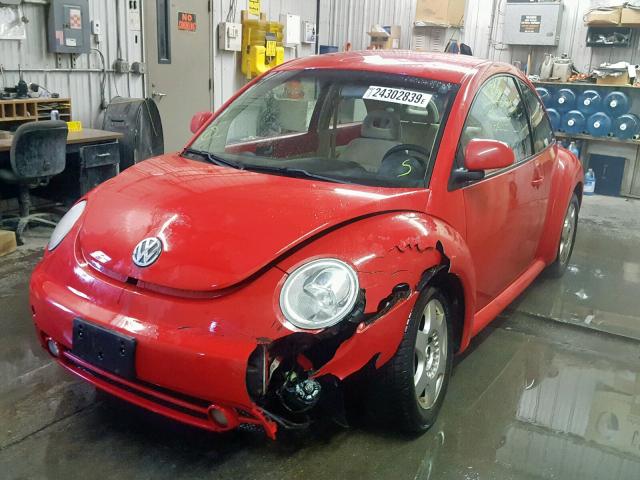3VWBB61C4WM007082 - 1998 VOLKSWAGEN NEW BEETLE Rot Foto 2