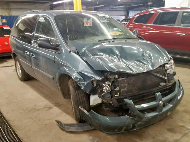 1D4GP45R37B137007 - 2007 DODGE CARAVAN SX GREEN photo 1