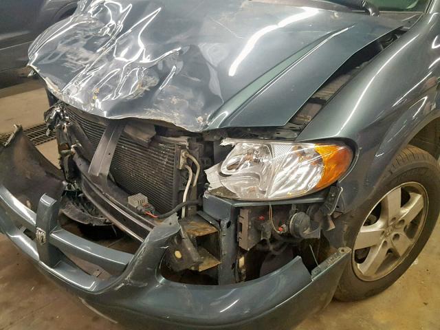 1D4GP45R37B137007 - 2007 DODGE CARAVAN SX GREEN photo 9