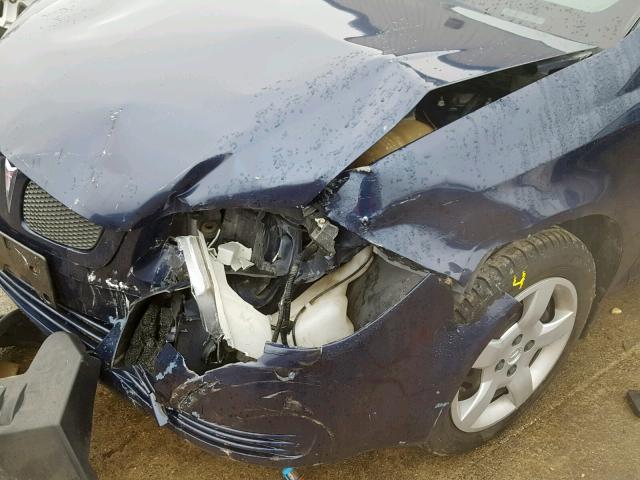 1G2AS18H297241310 - 2009 PONTIAC G5 BLUE photo 9