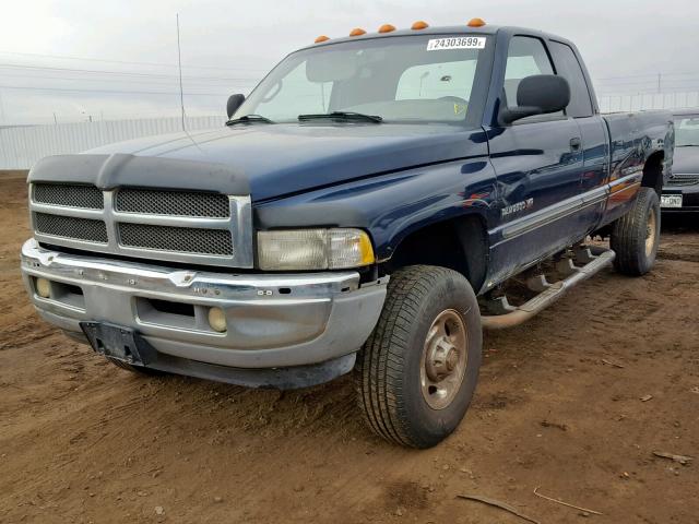 1B7KF23W71J271541 - 2001 DODGE RAM 2500 BLUE photo 2