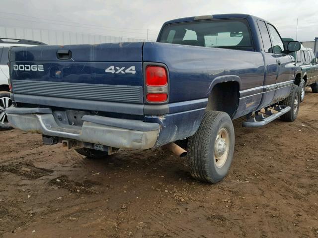 1B7KF23W71J271541 - 2001 DODGE RAM 2500 BLUE photo 4