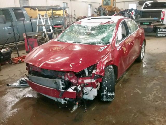 2G4GN5EX5F9118395 - 2015 BUICK REGAL PREM RED photo 2