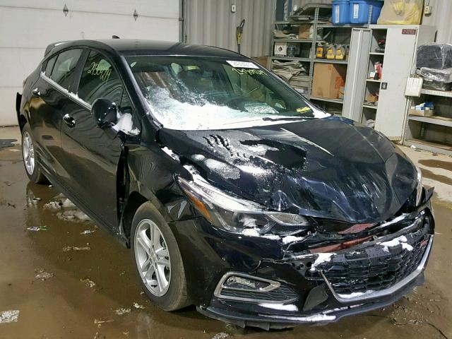 3G1BE6SM2JS653106 - 2018 CHEVROLET CRUZE LT BLACK photo 1