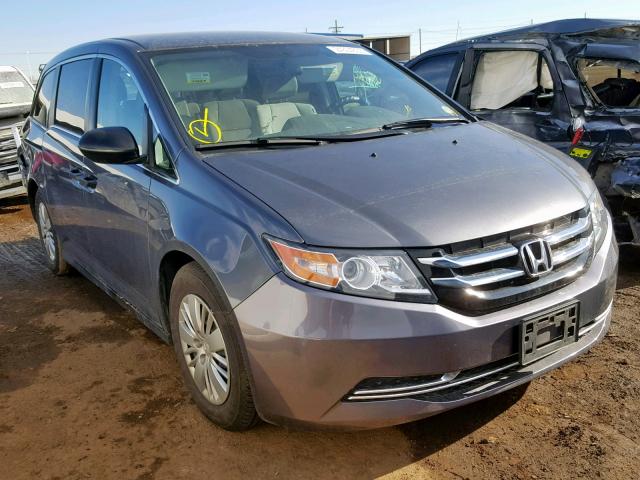 5FNRL5H27EB096896 - 2014 HONDA ODYSSEY LX CHARCOAL photo 1