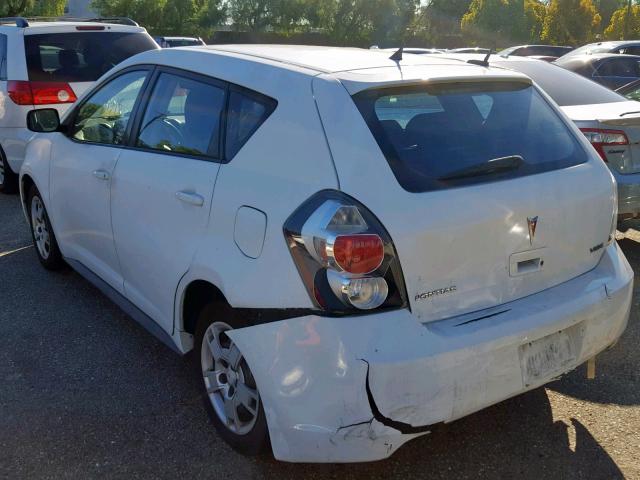 5Y2SP67089Z469553 - 2009 PONTIAC VIBE WHITE photo 3