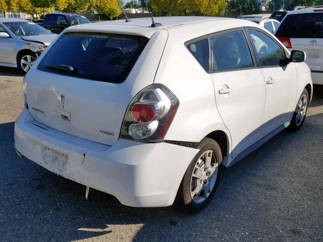 5Y2SP67089Z469553 - 2009 PONTIAC VIBE WHITE photo 4